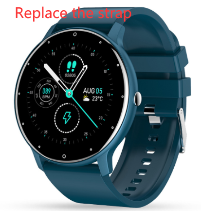 Smart watch with dual time zone display