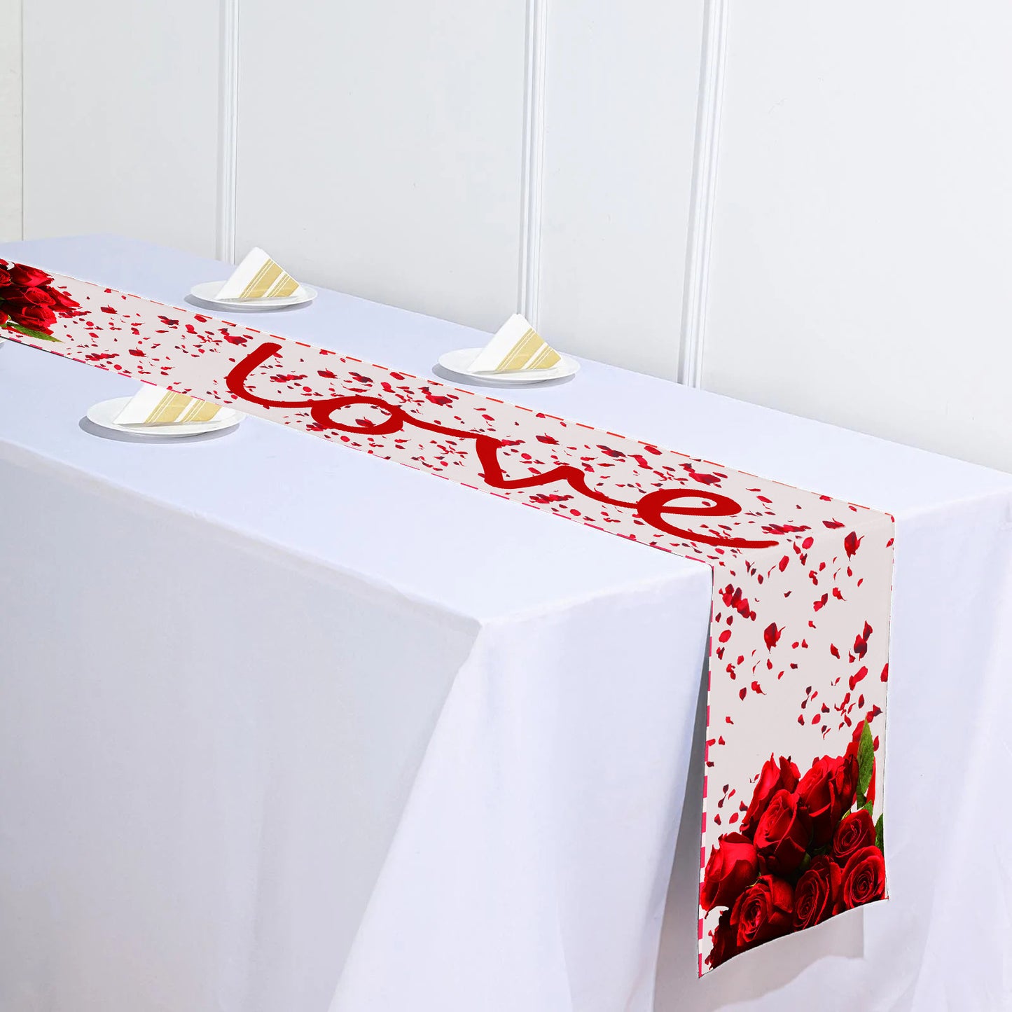 Rose Polyester Insulation Table Cloth