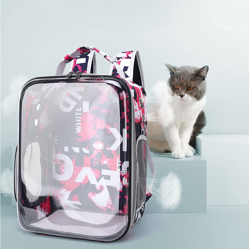 Cartoon Space Capsule Pet Backpack