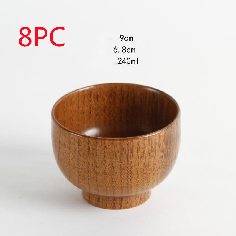 natural wooden bowl