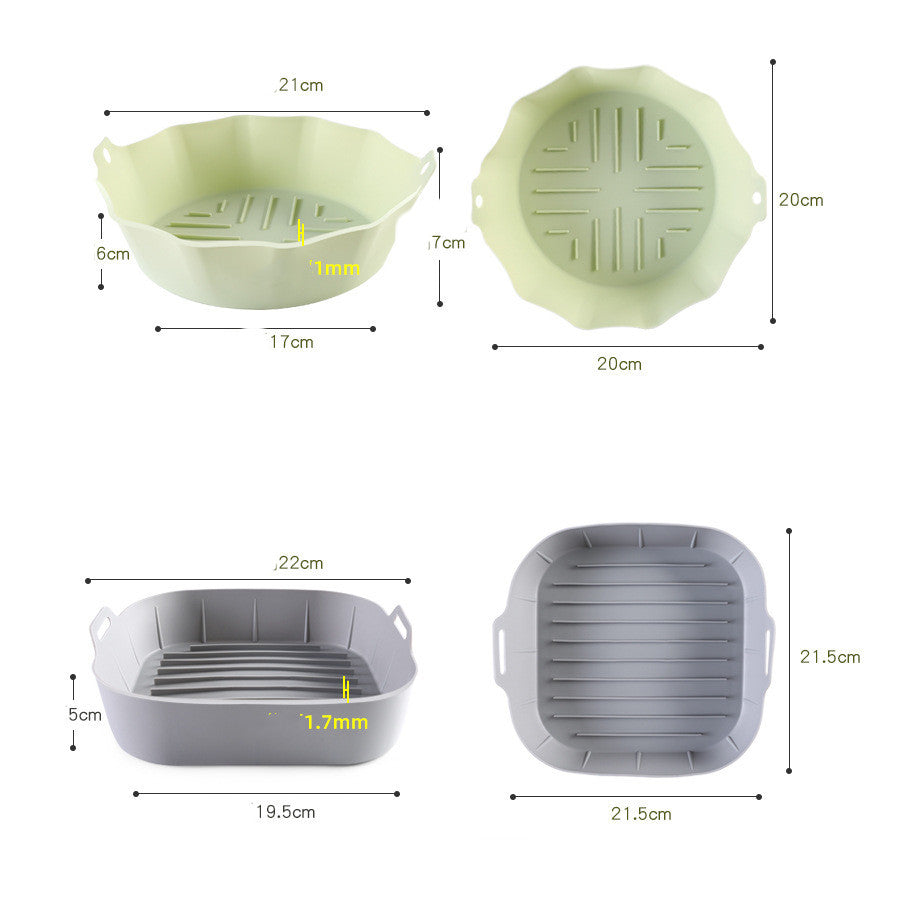 Silicone Air Fryer Accessories Baking Tools Tray