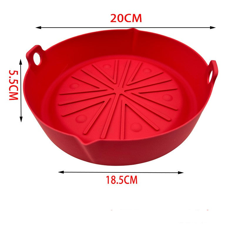 Edible Silicon Round Air Fryer Tray