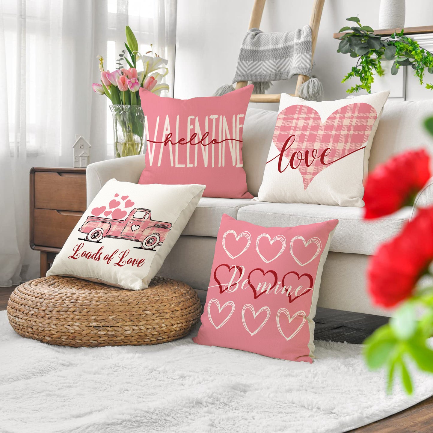 Love Heart Pillow Cover