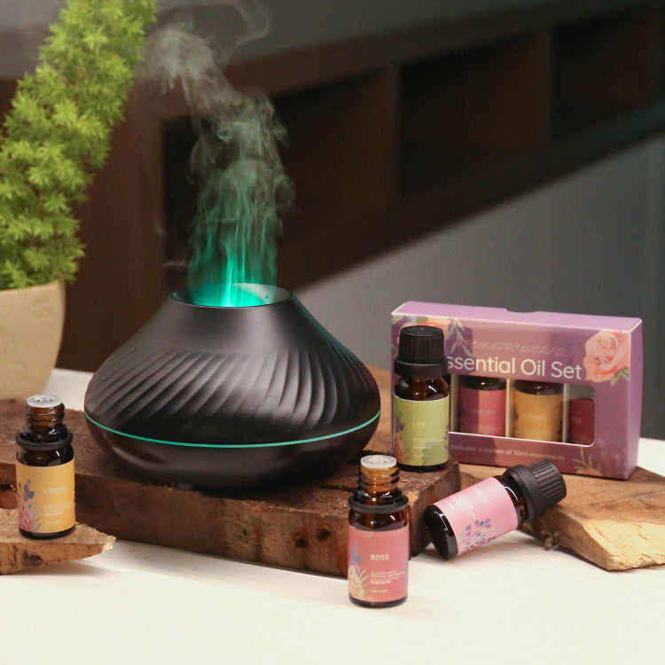 Home Creative Seven-color Flame Aromatherapy Machine With Ambient Light