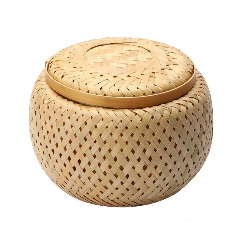 Bamboo Woven Tea Pot Box