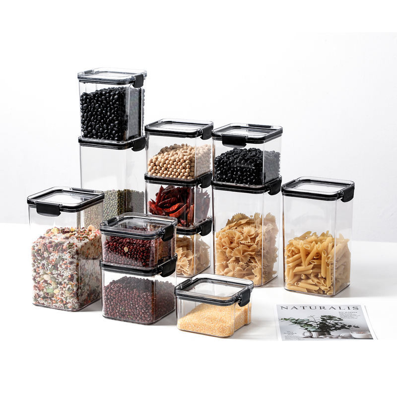 6 Piece Airtight Plastic Grain Containers