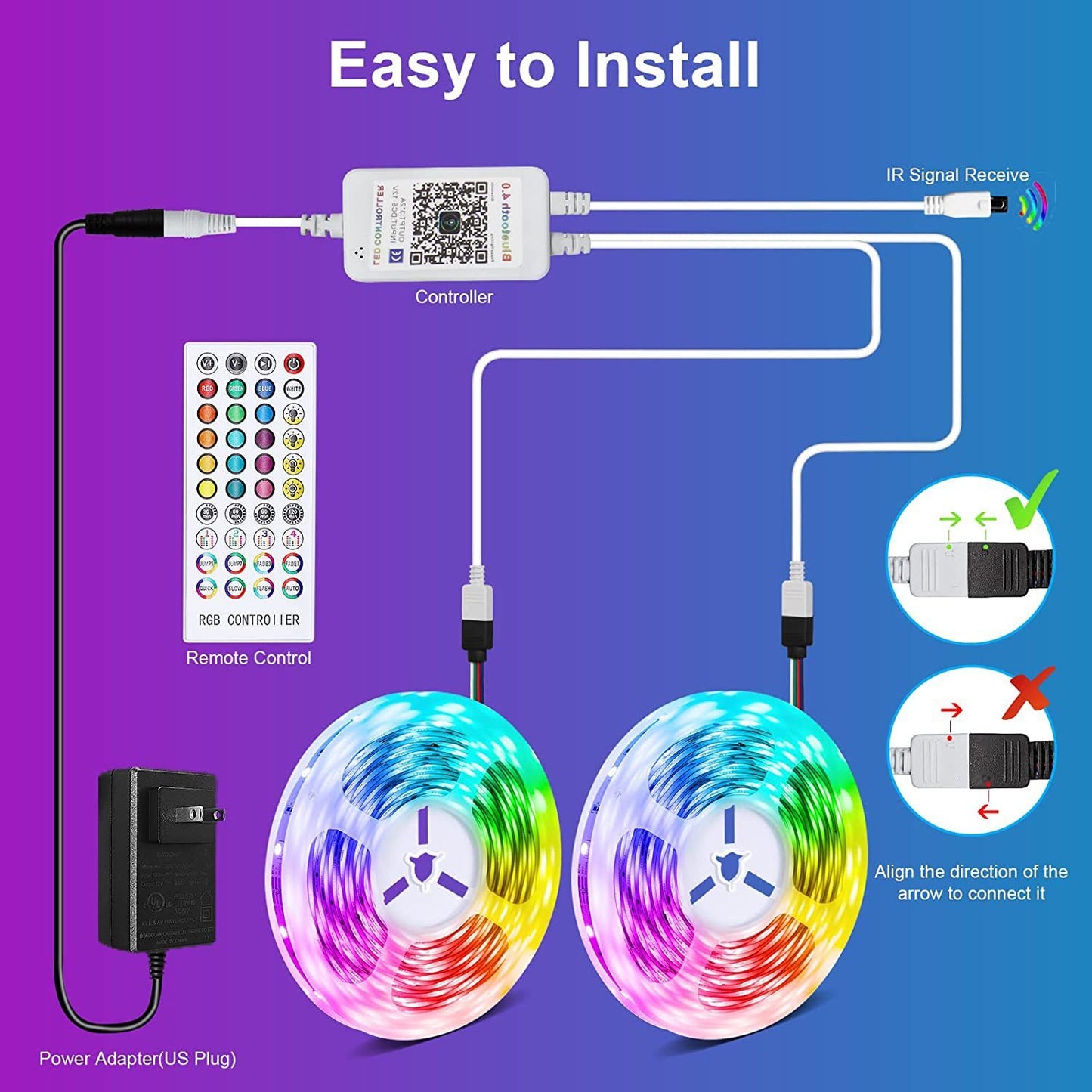 RGB Music Bluetooth  LED Light