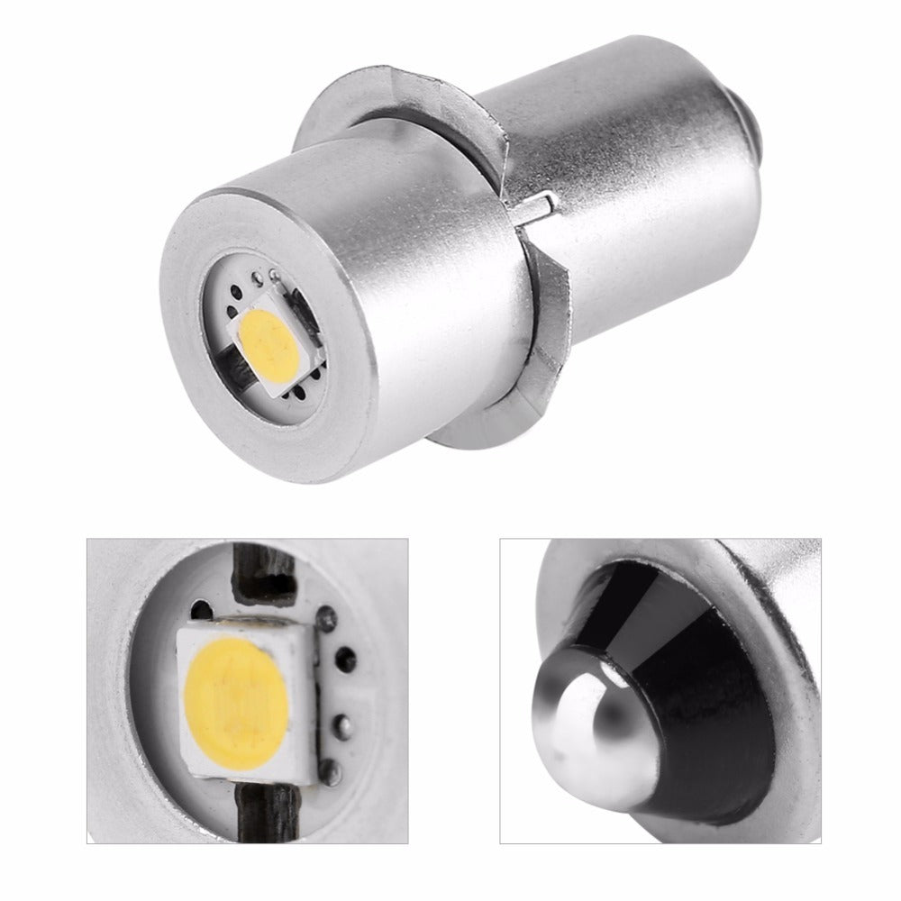 Flashlight LED bulb mount