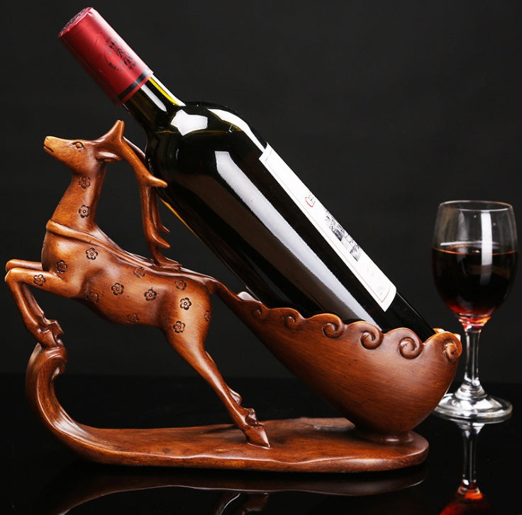 deer red wine rack