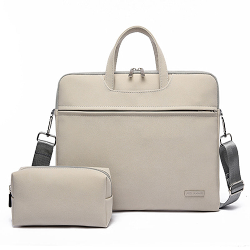 Sac à main en cuir PU pour femmes et hommes, sacoche de transport pour ordinateur portable, mallette pour Macbook Air 13.3 14 15.6 pouces, sac à bandoulière pour souris