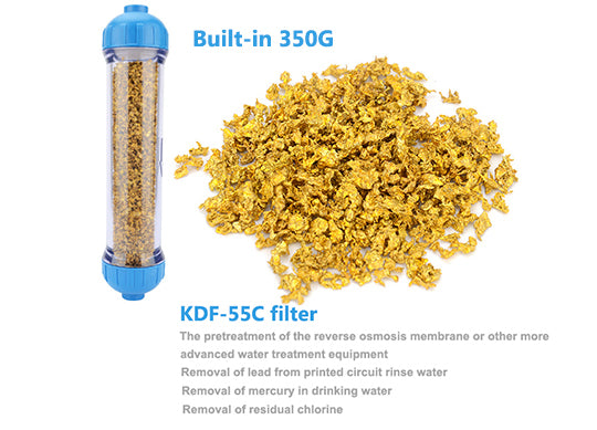 Negative potential ball resin filter