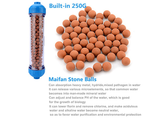 Negative potential ball resin filter