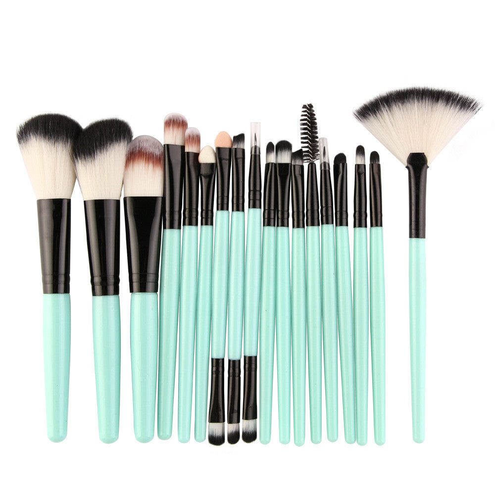 Eye Brushes, Blush Brush, Iip Brush And Fan-Shaped Makeup Brush Set