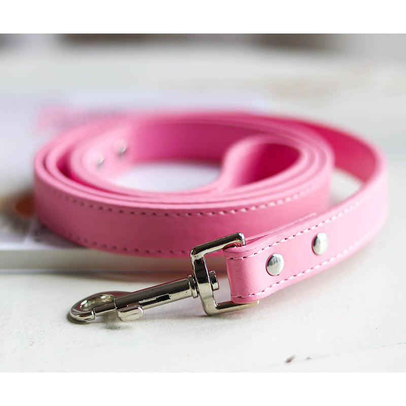 Pet leash collar