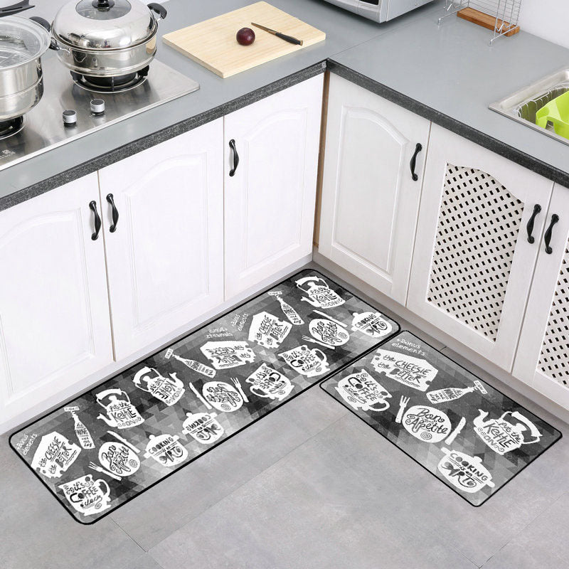 Kitchen Long Floor Mat Carpet Bathroom Water Absorption