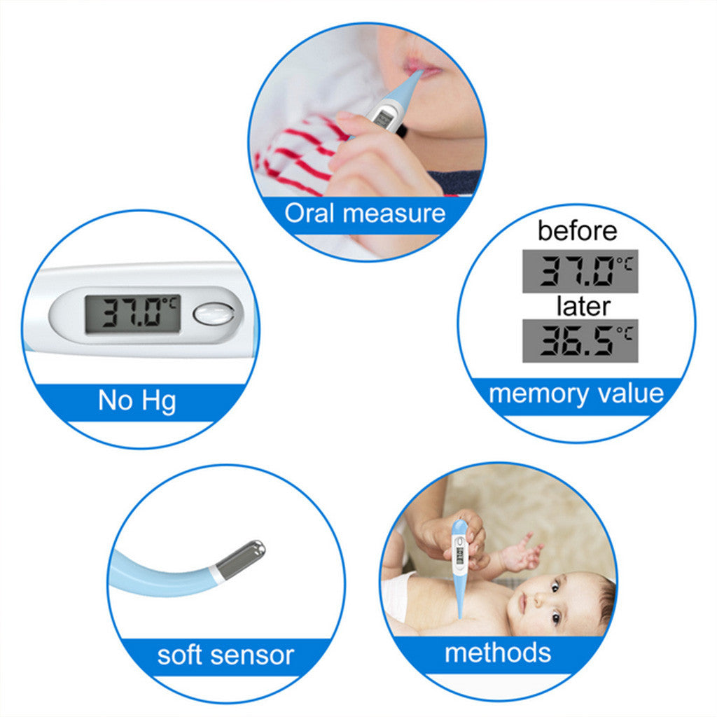 Soft-head electronic thermometer