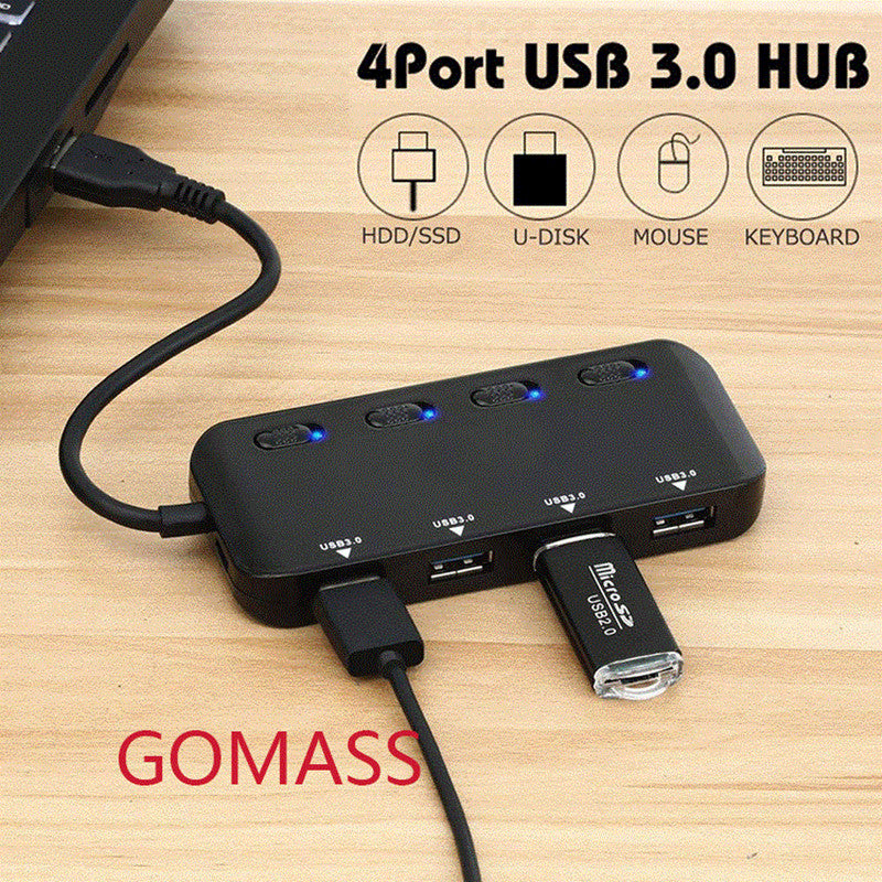 Usb3.04 Port Hub for High Speed One Trailer Four