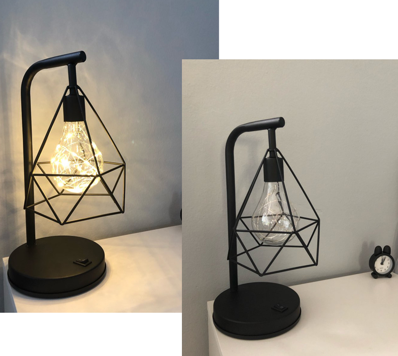 LED wrought iron modeling lamp