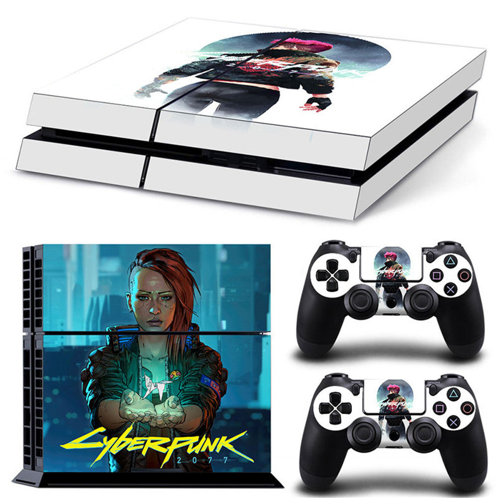 Cyberpunk 2077 PS4 Game Theme Color Stickers