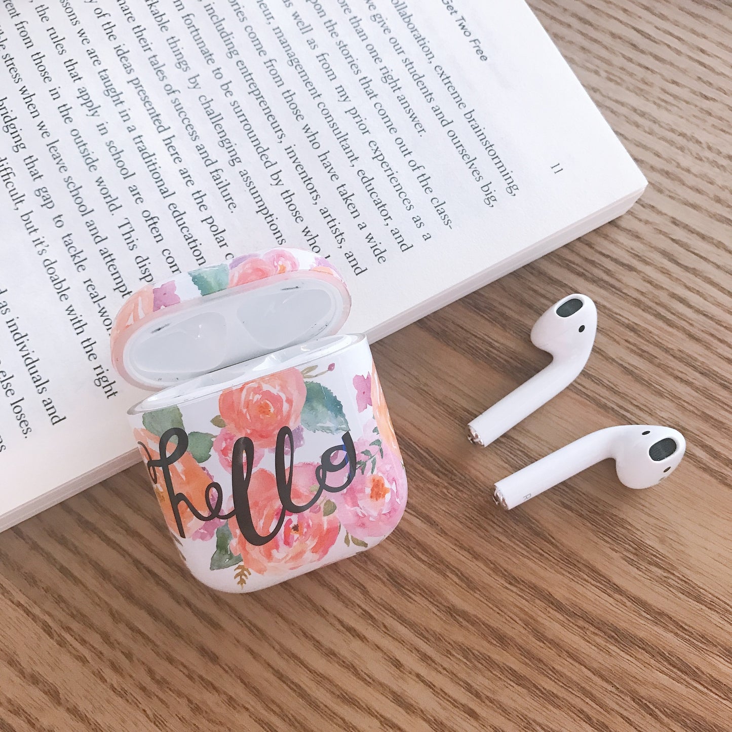 Compatible with Apple, Art oil painting flower earphone shell