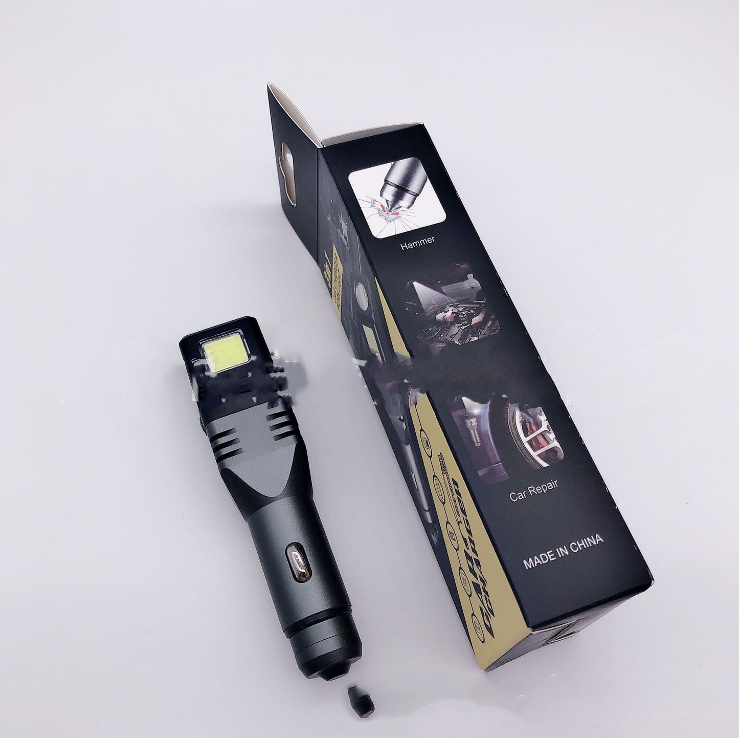 Foldable car rechargeable flashlight