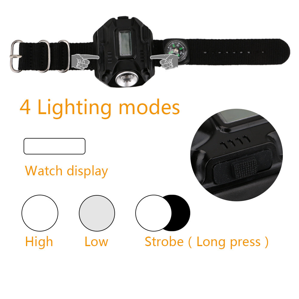 watch flashlight USB charging