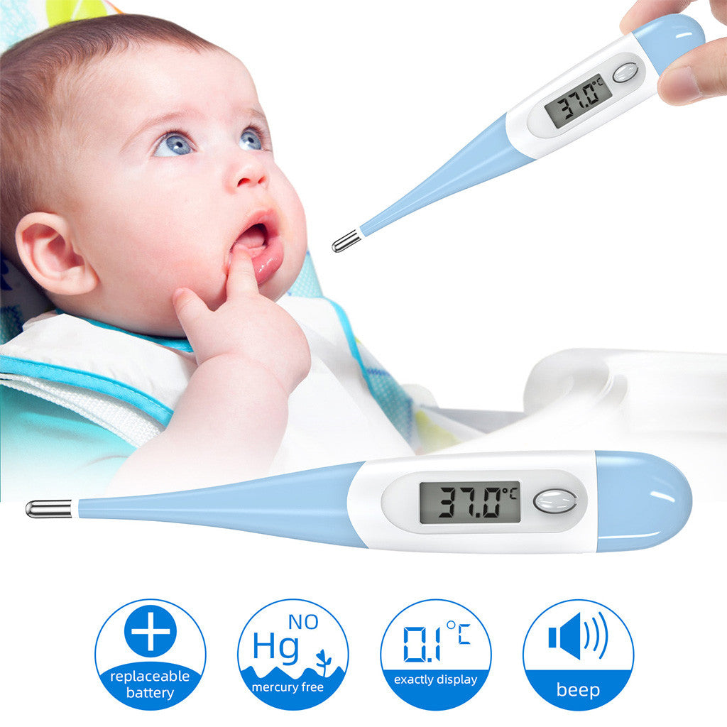 Soft-head electronic thermometer