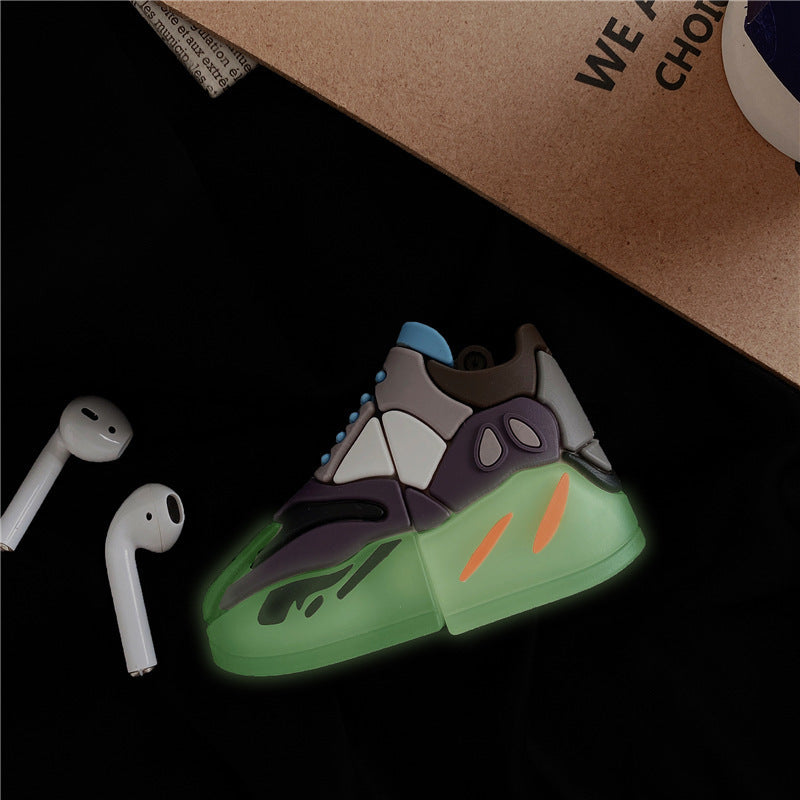 Compatible with Apple, Creative stereo luminous sneakers earphone cover