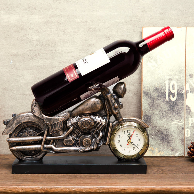 Motorcycle wine rack