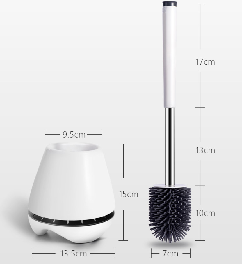 Toilet cleaning brush set round-bottomed toilet brush