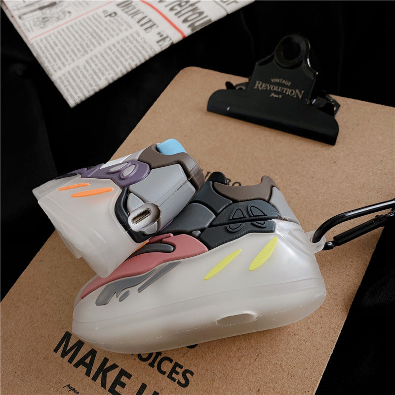 Compatible with Apple, Creative stereo luminous sneakers earphone cover