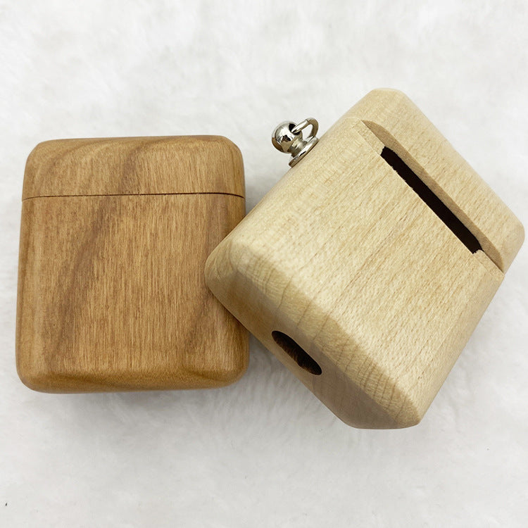 Compatible with Apple, airpods 2nd generation wooden earphone shell