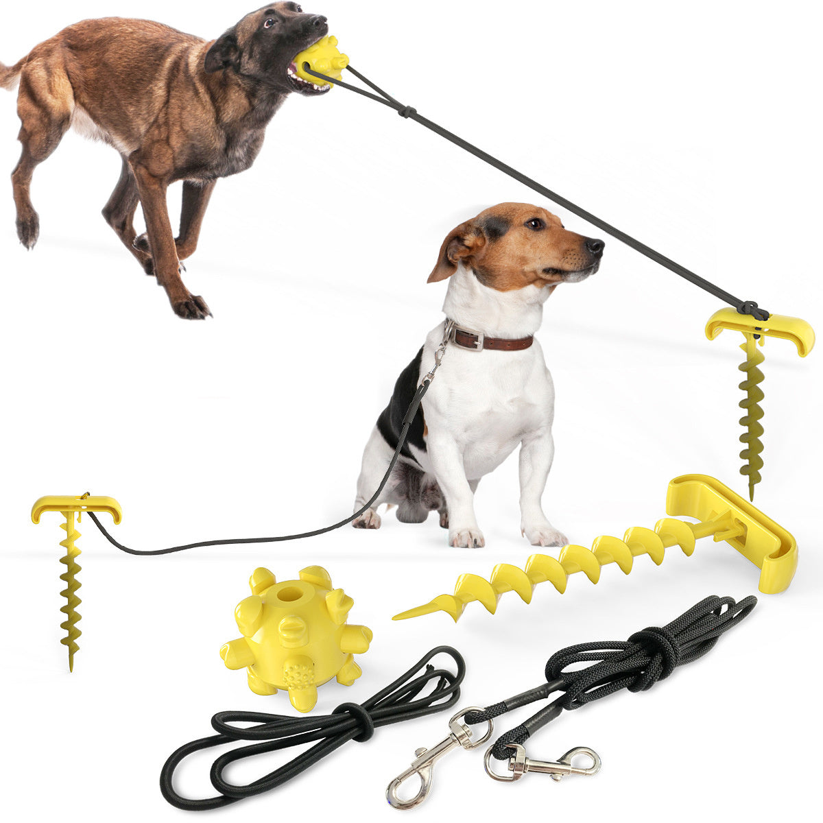 Tie dog leash dog toy