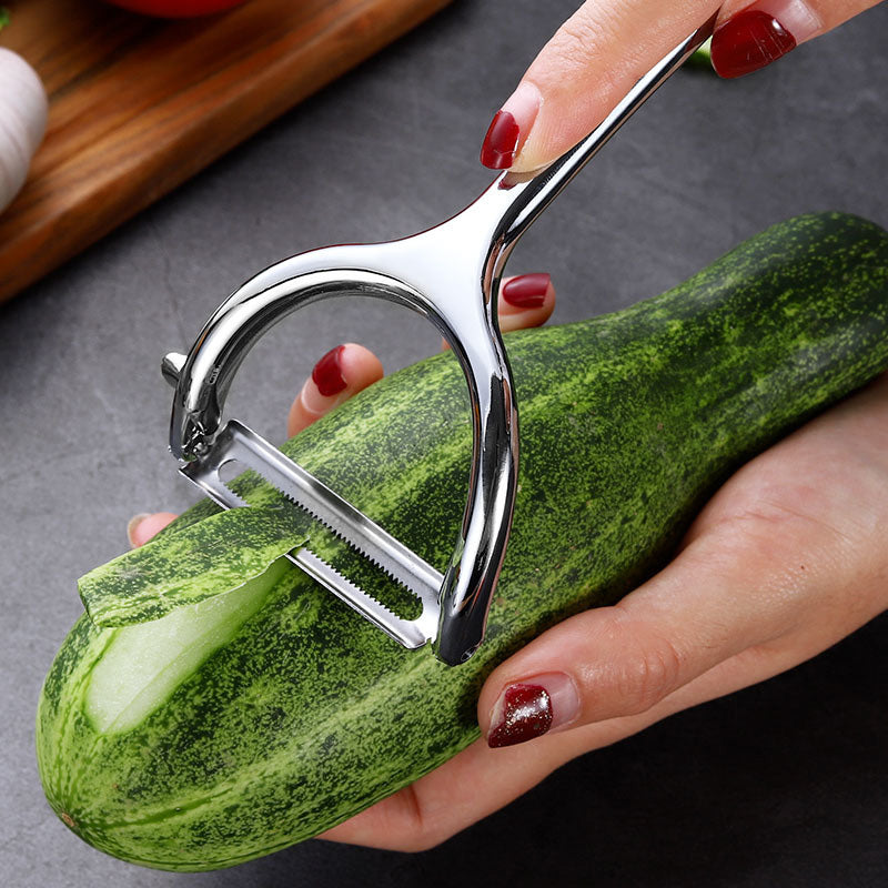 Multifunctional household manual fruit peeler