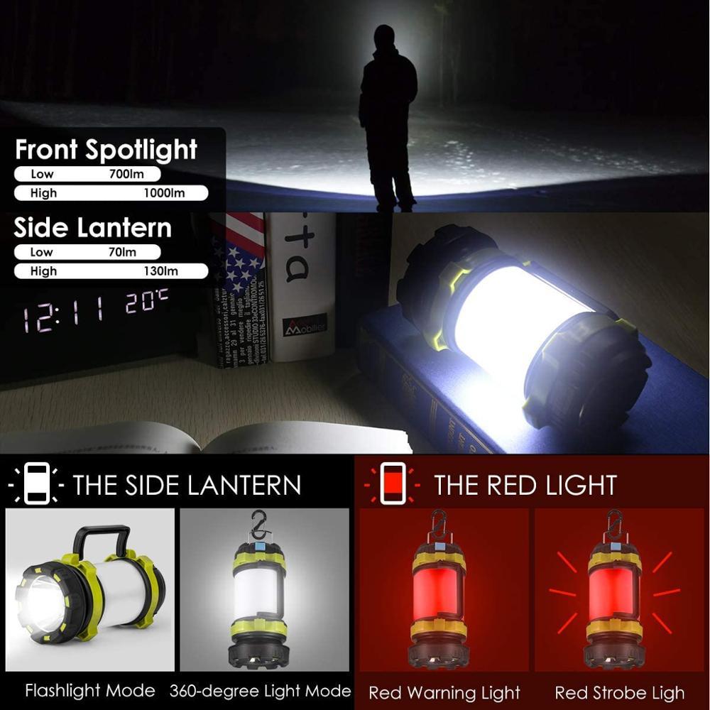 Camping Light Flashlight Rechargeable