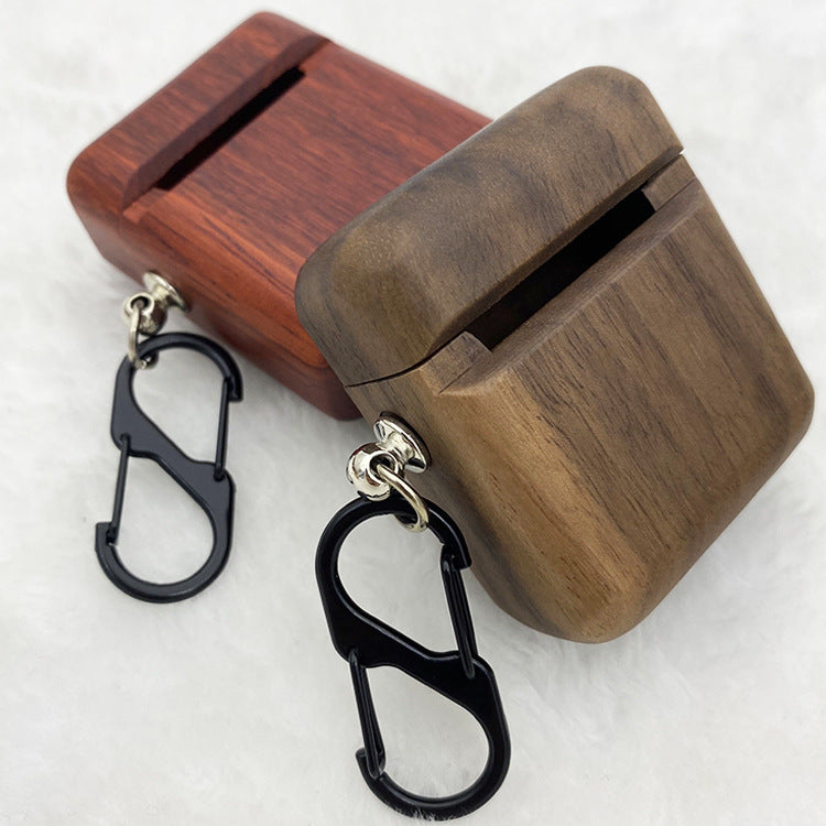 Compatible with Apple, airpods 2nd generation wooden earphone shell