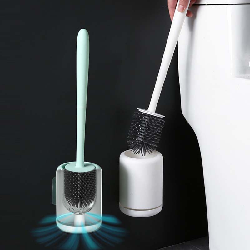 Water-free Wall-mounted Nordic Silicone Toilet Brush Set