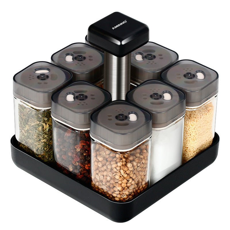 Rotating Glass Seasoning Bottle