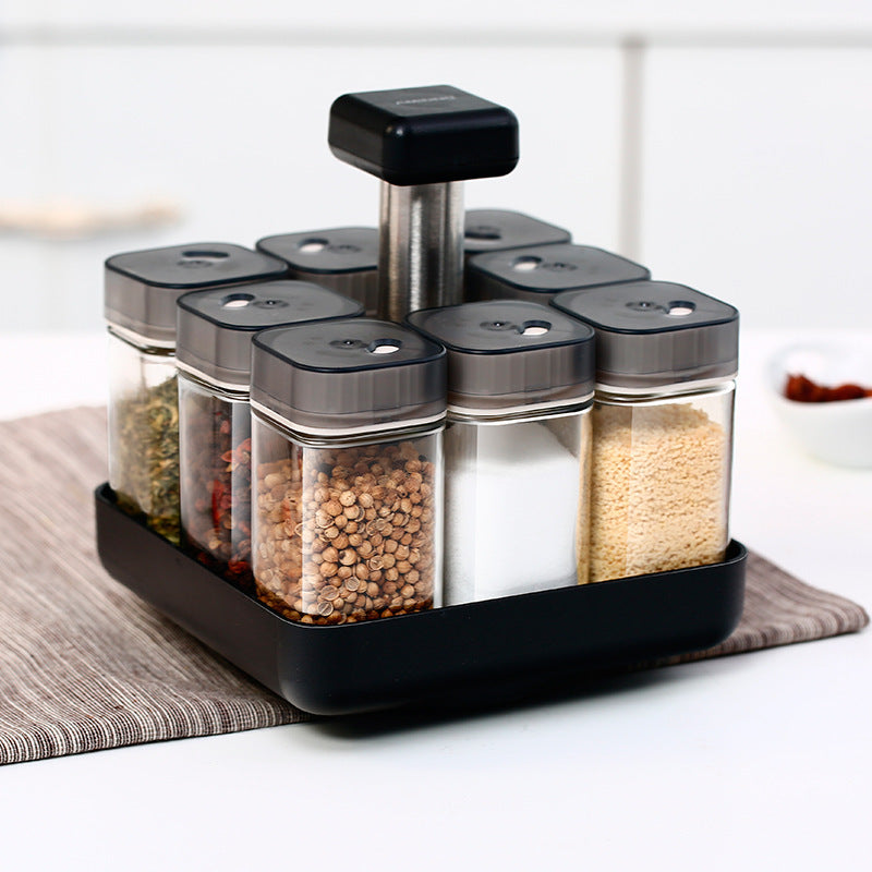 Rotating Glass Seasoning Bottle