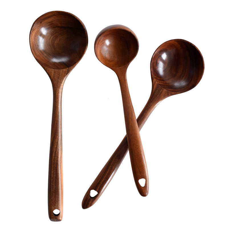 Acacia Wood Cutlery Spatula Spoon Set