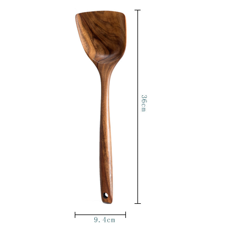 Acacia Wood Cutlery Spatula Spoon Set