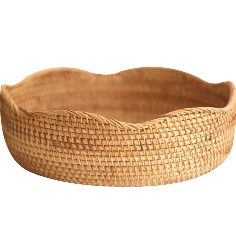 Woven Rattan Holds Fruit Baskets