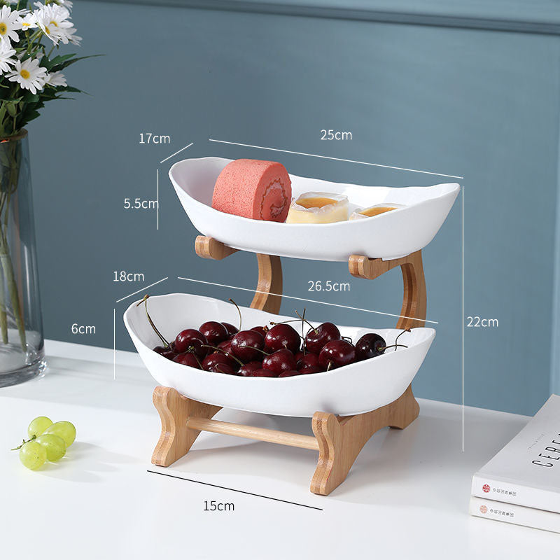 Multi-layer Fruit Rack And Dried Fruit Tray Coffee Table