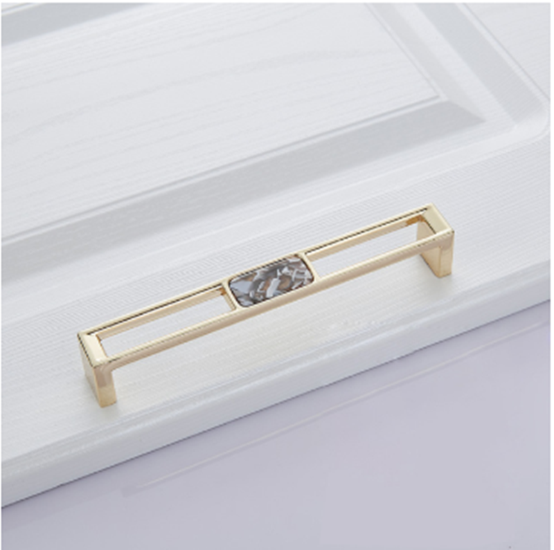 Golden Drawer Handle Wardrobe Door Handle Modern Light Luxury Cabinet