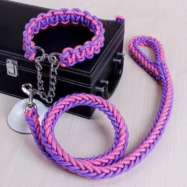 Nylon Pet Leash Medium And Large Dog Collar