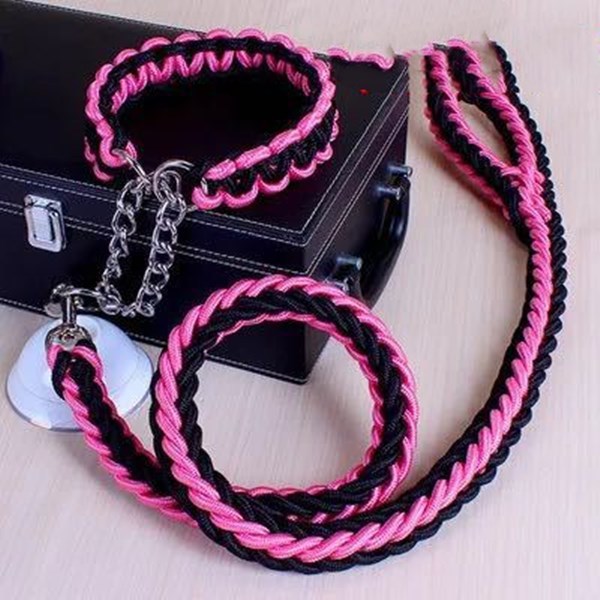 Nylon Pet Leash Medium And Large Dog Collar