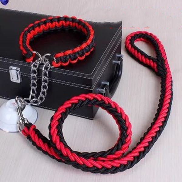 Nylon Pet Leash Medium And Large Dog Collar