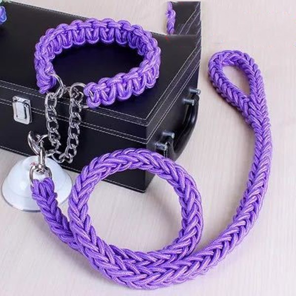 Nylon Pet Leash Medium And Large Dog Collar