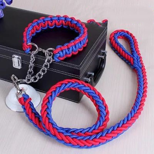 Nylon Pet Leash Medium And Large Dog Collar