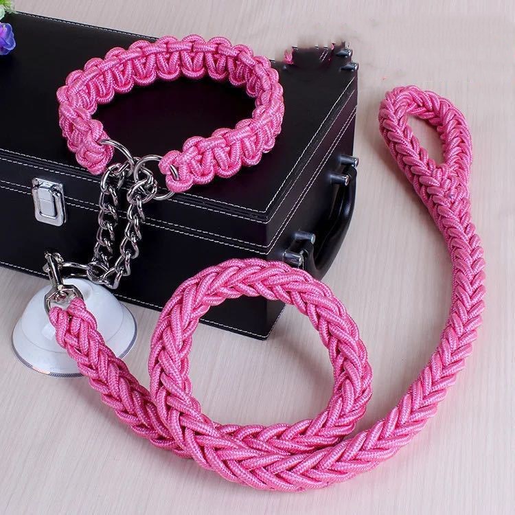 Nylon Pet Leash Medium And Large Dog Collar